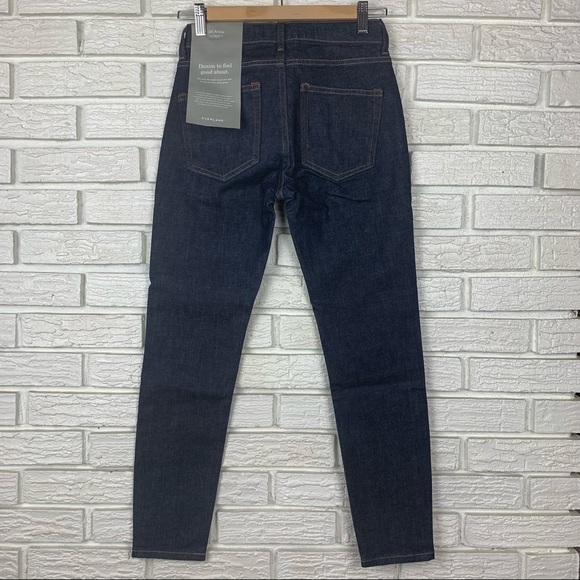Everlane The Mid-Rise Skinny Jean 24 Ankle in Deep Indigo - Picture 7 of 9